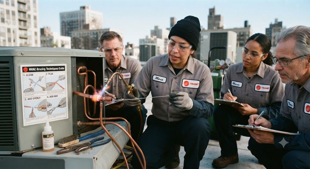 HVAC field brazing torch techniques training
