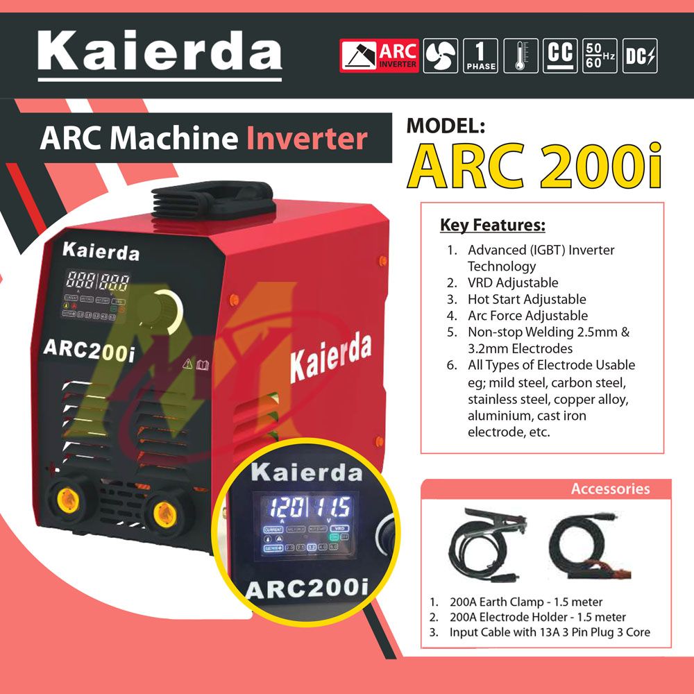 KAIERDA ARC 200i IGBT Inverter Welding Machine 240V