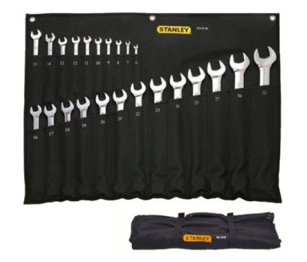 Mirror finish Extra Long 23-pieces Combination Wrench Set