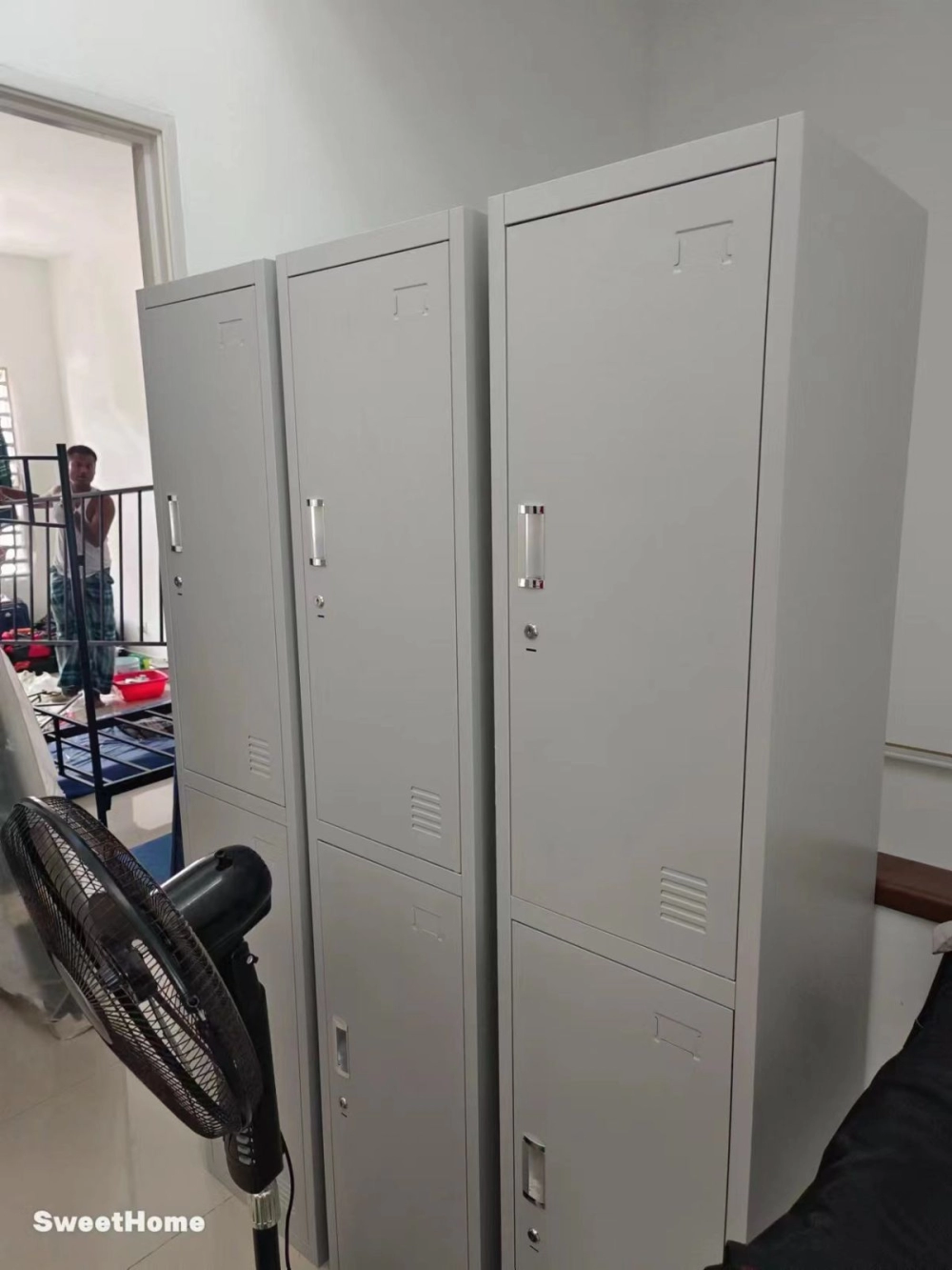 Steel Metal Locker Besi For Pelajar Student Factory Worker | Double Decker Bedframe Katil Besi Asrama | Tilam Single Asrama Murah | Hostel Furniture Supplier | KL | Penang | Perak | Kedah 