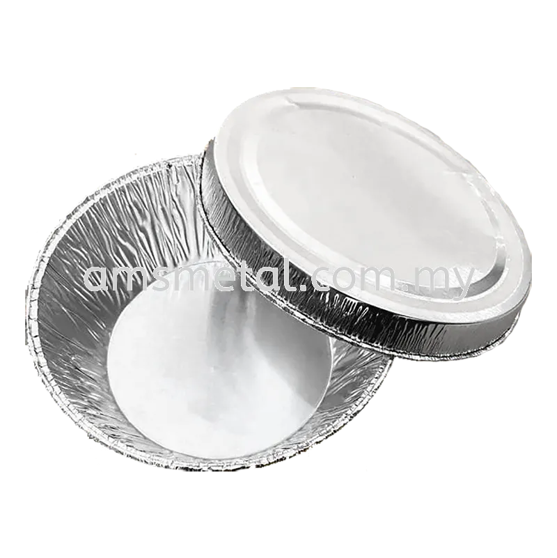 AMS Aluminium Foil Tray with Aluminium Cover 10pcs LoMaiKai Code190 Container Foil Disposable Bakeware Bekas Aluminium