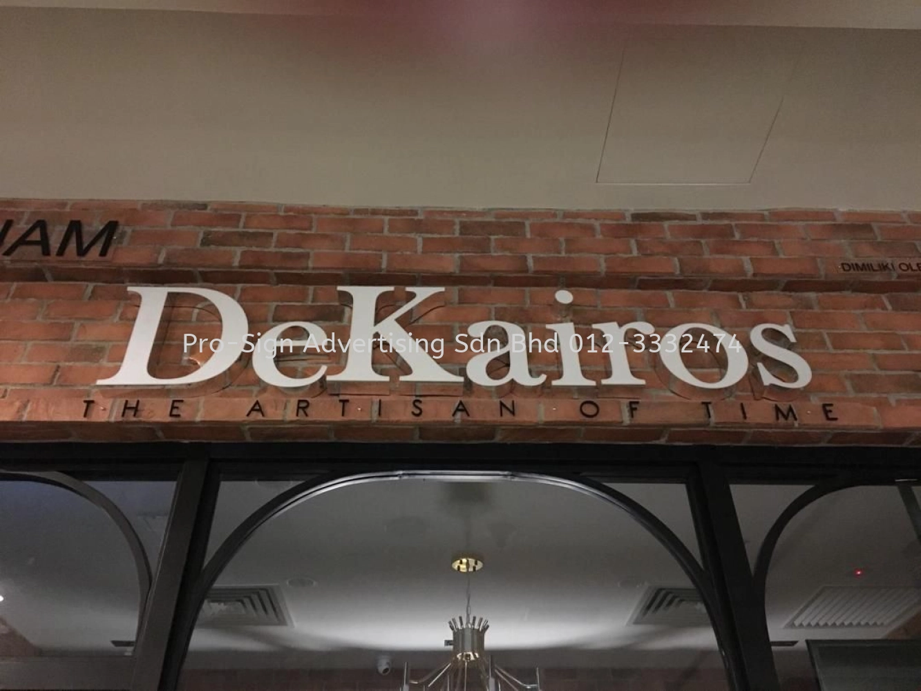 3D RIMLESS LED FRONT LIT (DEKAIROS, SUBANG, 2018)