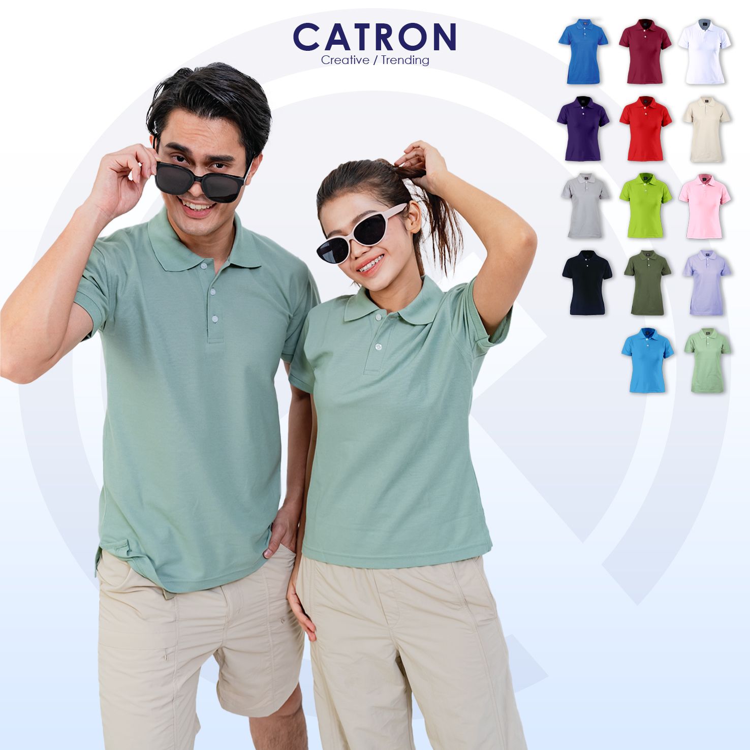 EM 2183 Short Sleeve Collar T-shirt - Ladies (180gsm)