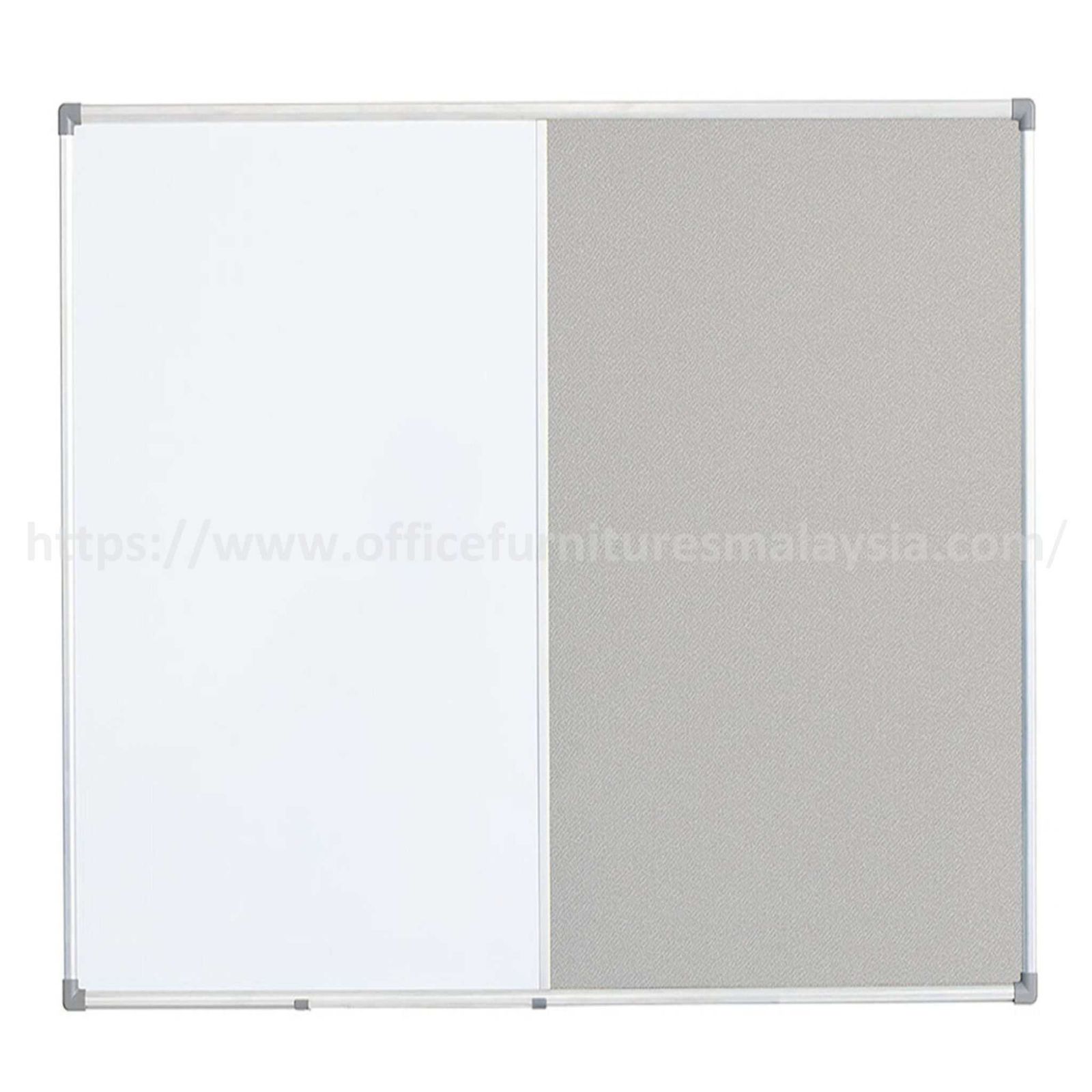 4 ft x 4 ft Aluminium Dual Fabric – White Board OFMDUT44