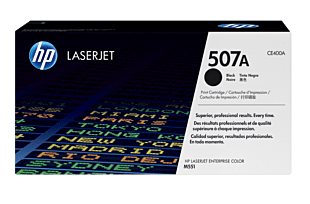HP 507A Black Original LaserJet Toner Cartridge CE400A