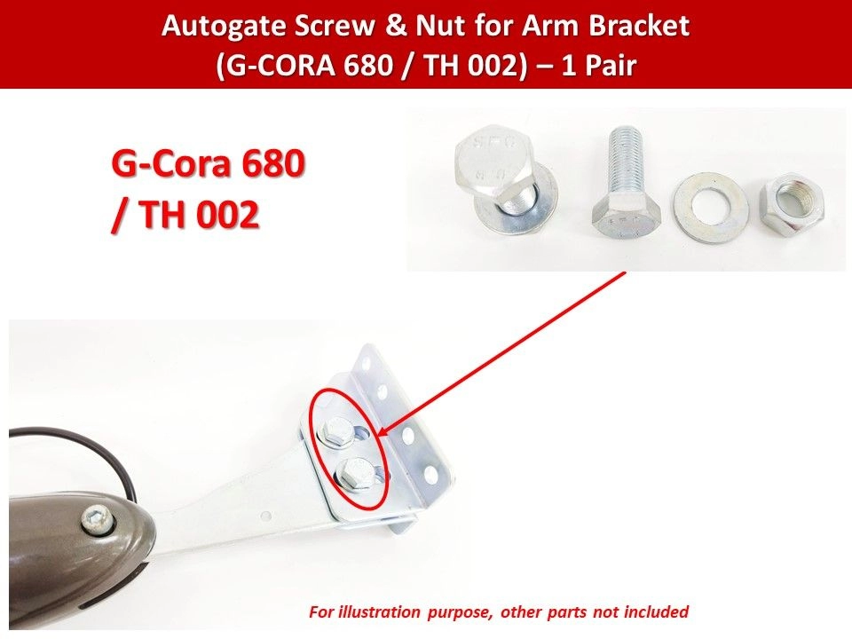 Autogate Screw & Nut for Arm Bracket