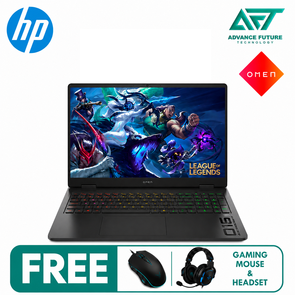 HP Omen 16-am0192TX 16" WQXGA 240Hz Gaming Laptop Shadow Black ( Intel Core Ultra 7 255H, 16GB, 1TB SSD, RTX5060, W11 )