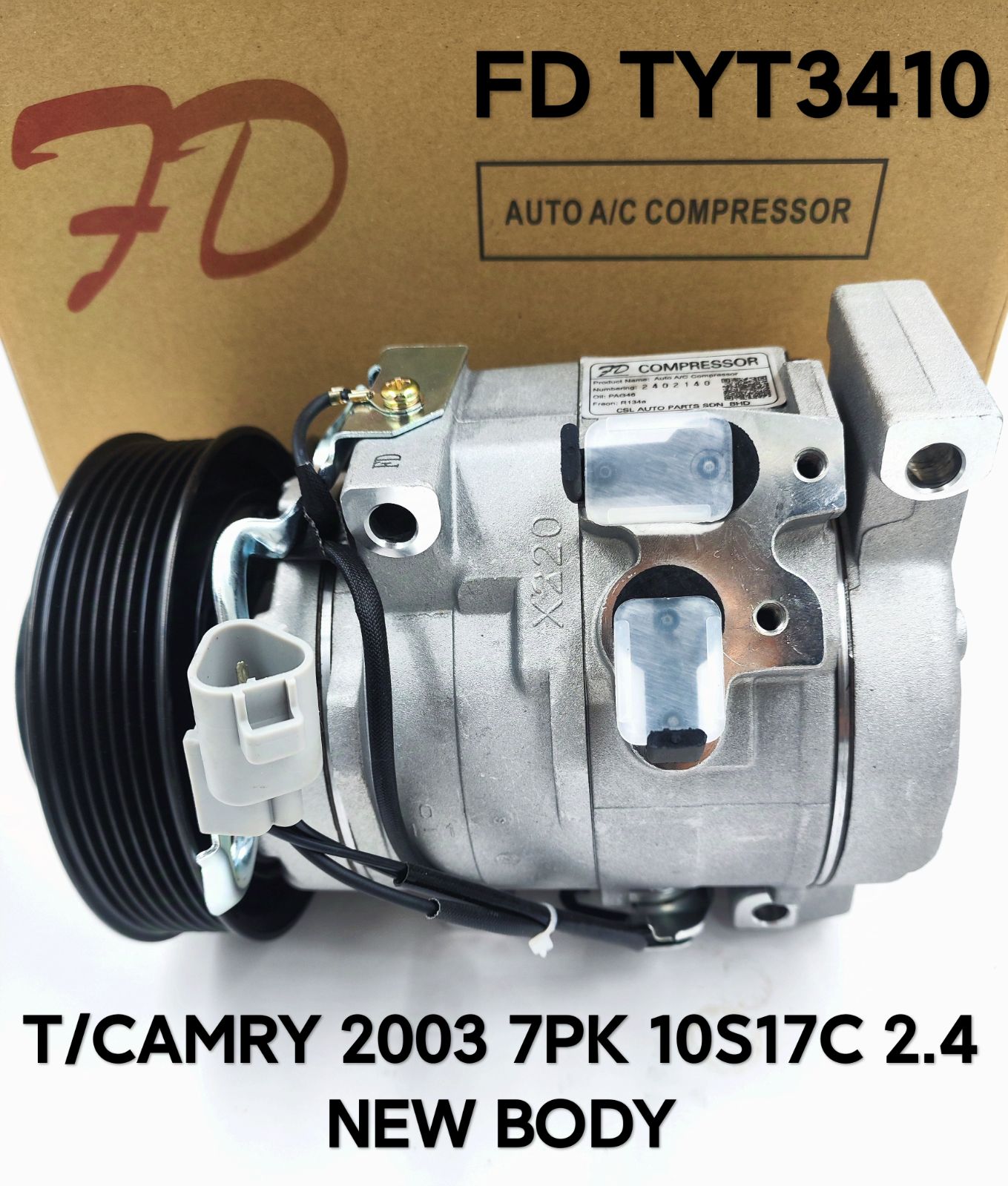 FD TYT3410 Toyota Camry 2003 7PK 10S17C 2.4 (New Body)