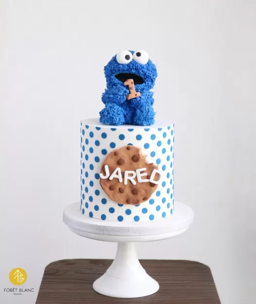 Baby Cookie Monster Sesame Street Cake
