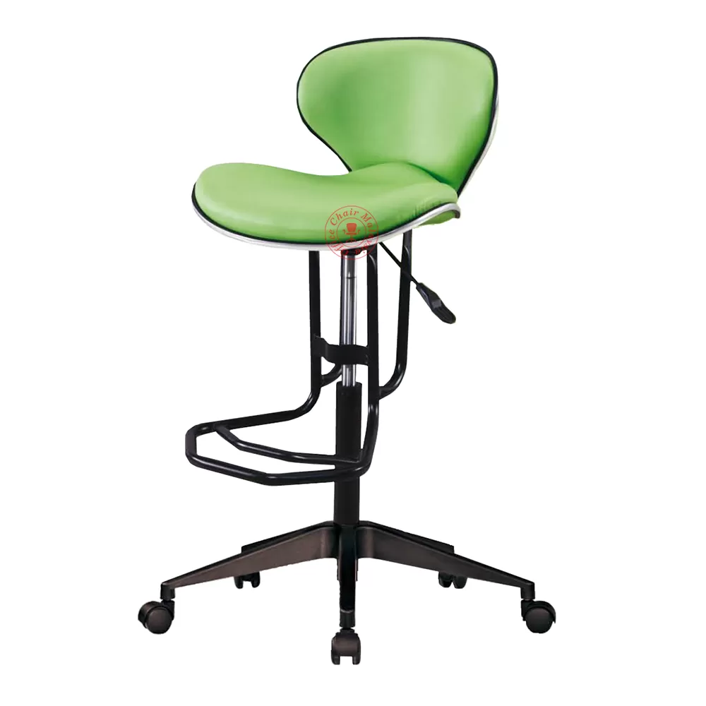 ES46 Bar Stool with Wheel | Bar Chair | High Stool | Counter Chair | Kerusi Tinggi | Kerusi Kaunter (Adjustable Height)