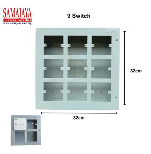 GEB 9s/ 9 Switch Metal Box/ Switch Box/ Metal Switch Box/ Switches Metal Box
