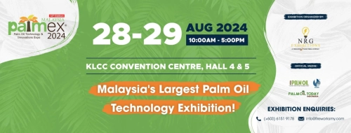 Palm Oil Technology And Innovations Expo (PALMEX) Malaysia | 28 - 29 AUGUST 2024