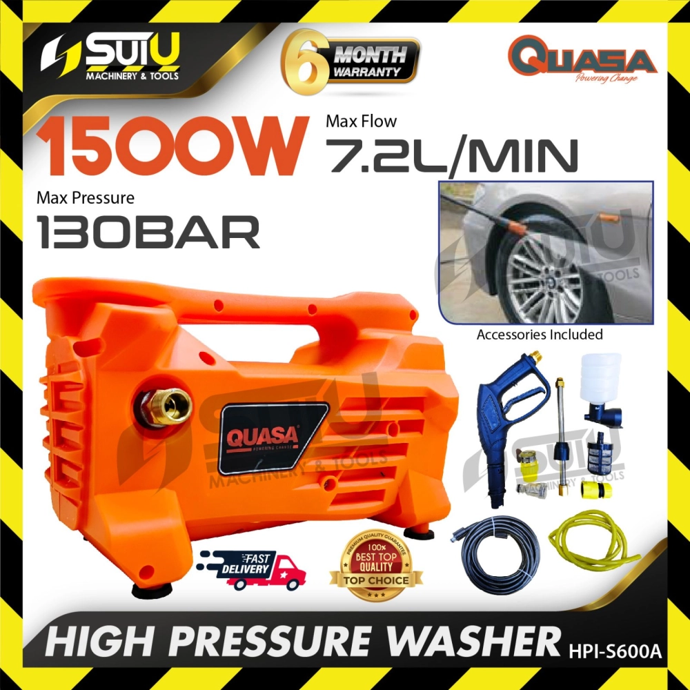 QUASA HPI-S600A 130Bar High Pressure Washer / Pencuci Tekanan Tinggi 1500W