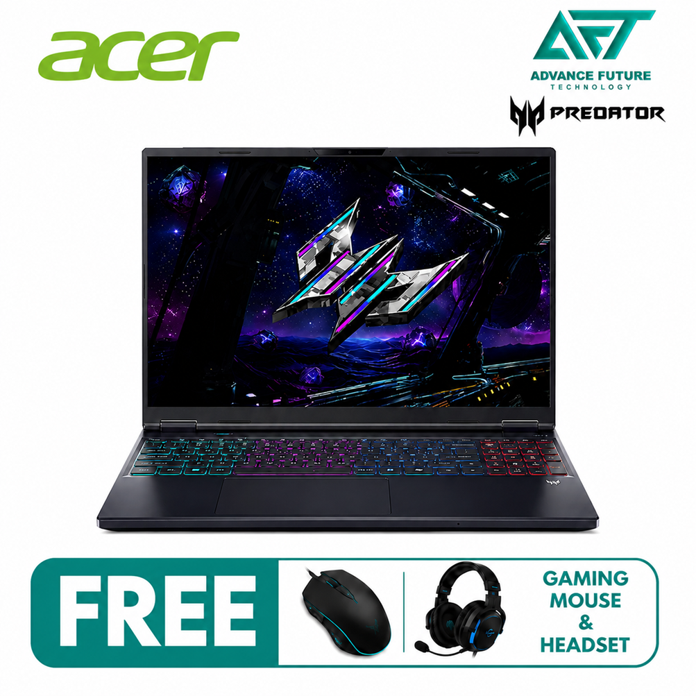 Acer Predator Helios Neo 16s AI PHN16S-71-799J 16'' WQXGA OLED 240Hz Gaming Laptop Black ( Intel Core Ultra 7 255HX, 16GB, 1TB SSD, RTX5070, W11 )