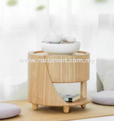 WOODEN SIDE TABLE