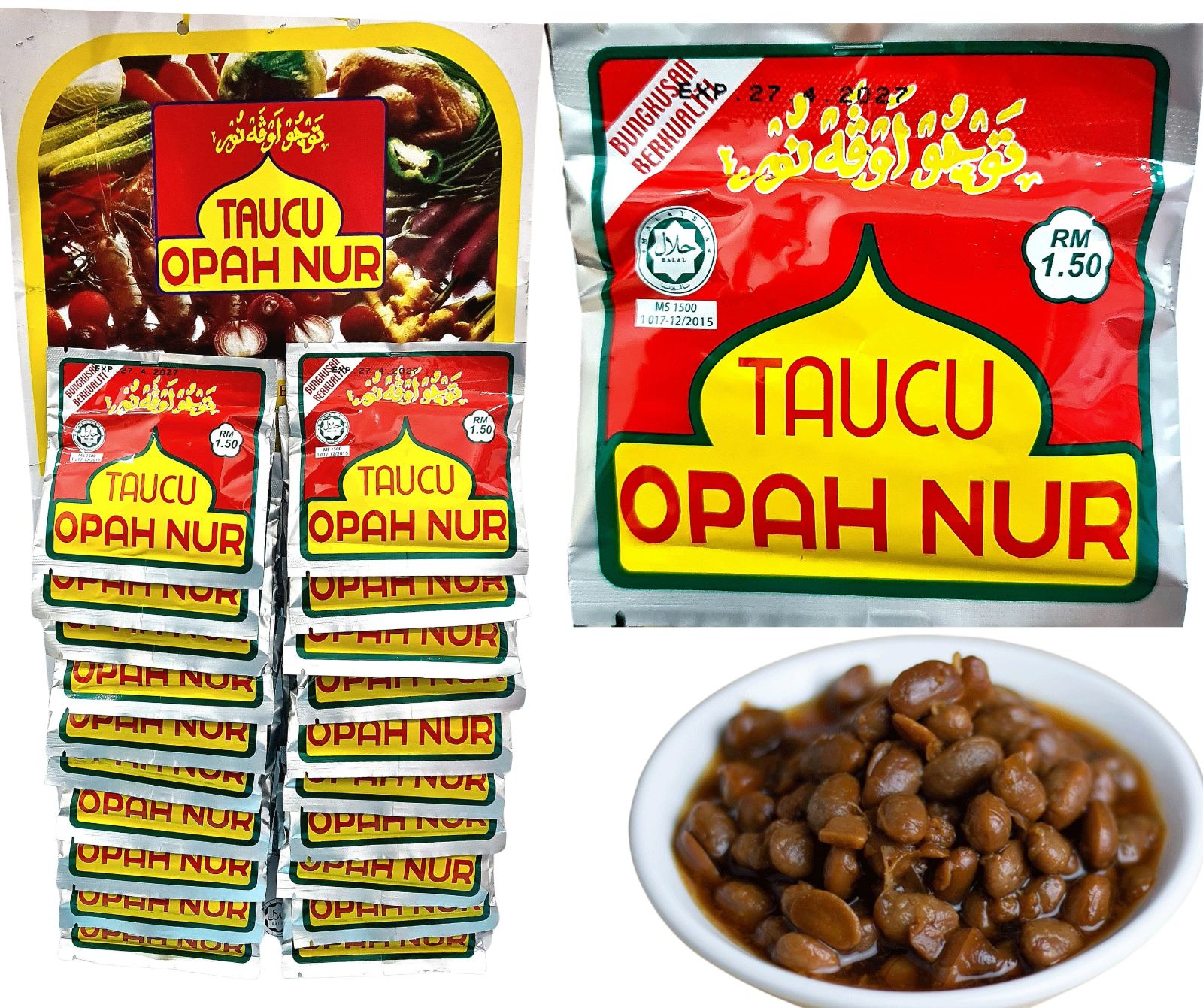 Opah Fermented Soybean Paste x 20 units (Board) 1200 Grams RM28.75 X 5 Units C.Dwi Makmur