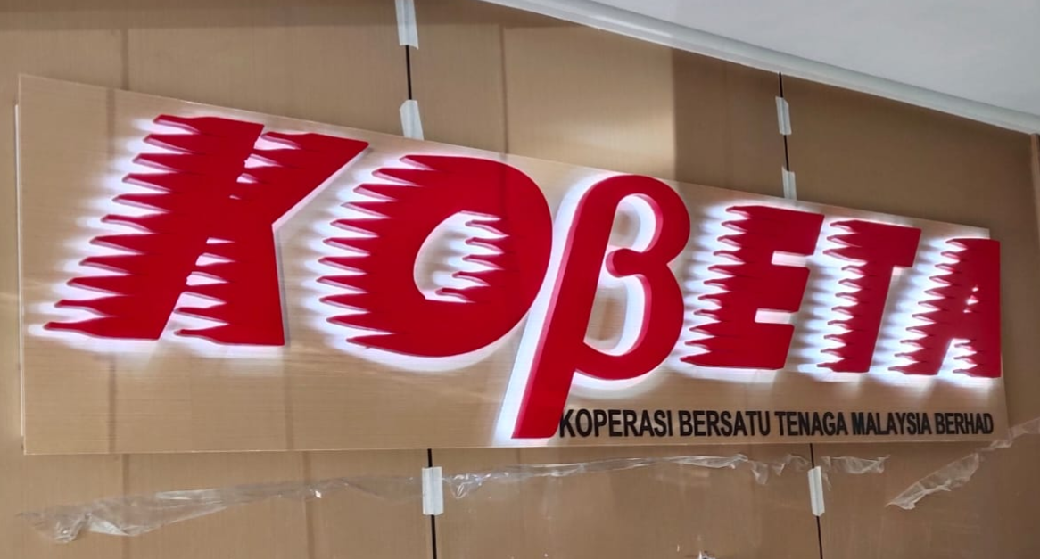 LEADING 3D LED HALO-LIT LETTERING SIGNAGE BUILDER IN KLANG, SS19 & SS15