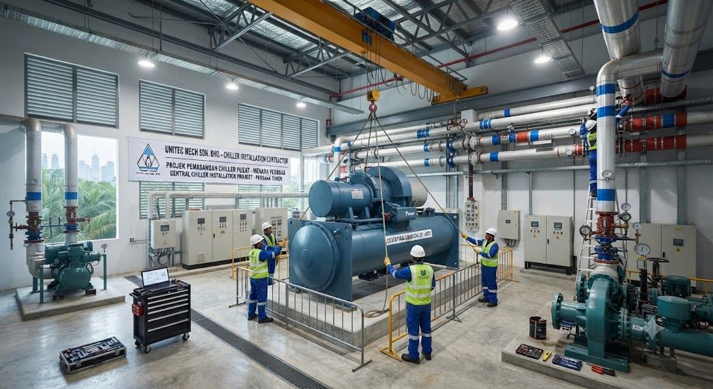 Centrifugal chiller installation contractor Malaysia