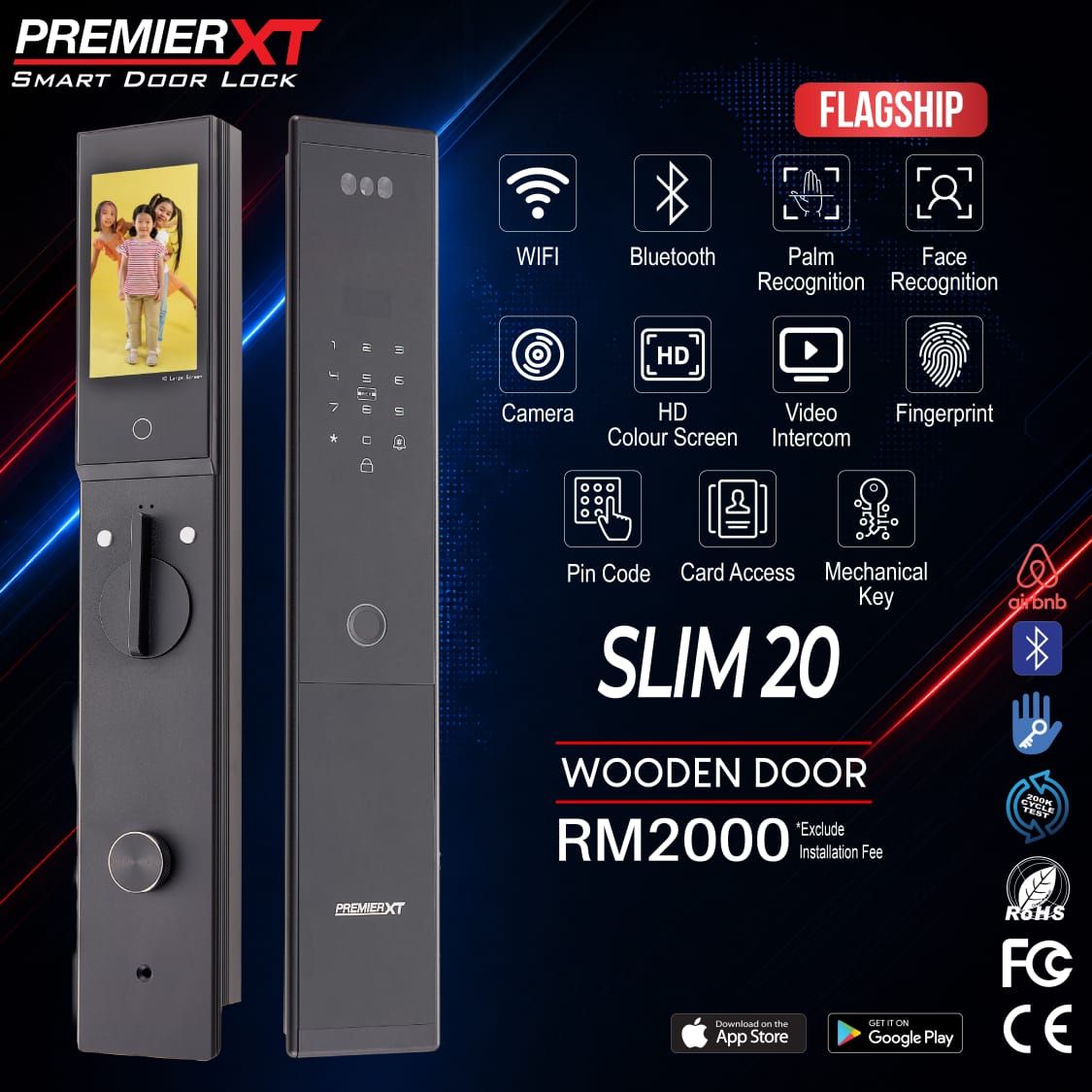 Premier XT Smart Door Lock XTD-SLIM 20 Smart Lock