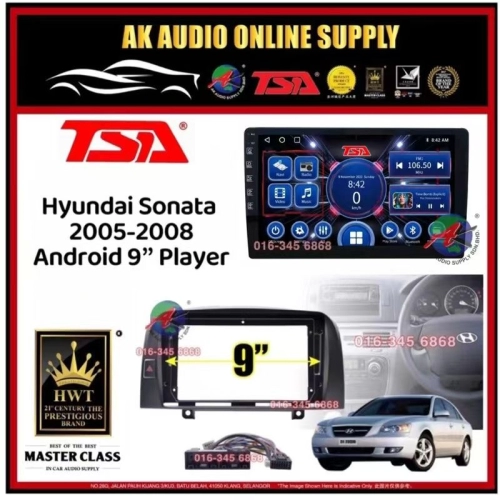 [ MTK 2+32GB ] TSA Hyundai Sonata 2005 - 2010 Android 9'' inch Car player Monitor
