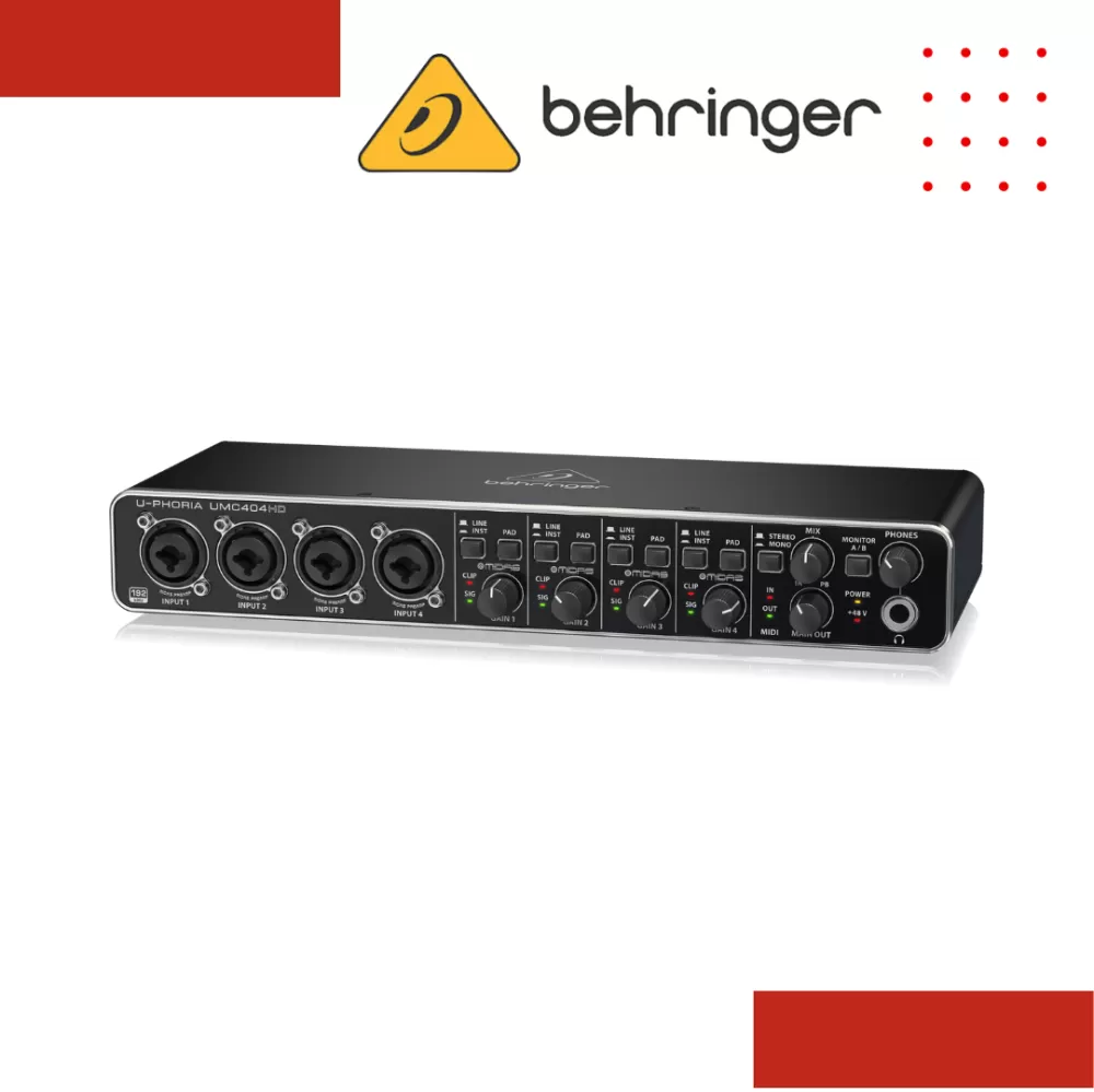 Behringer U-Phoria UMC404HD USB 2.0 Audio Interface