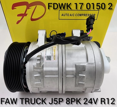 FDWK 17 0150 2 Faw J5P 8PK 24V R12 Compressor (NEW)