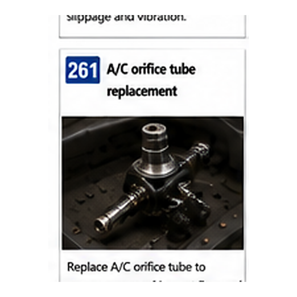 Ac Orifice Tube Replacement