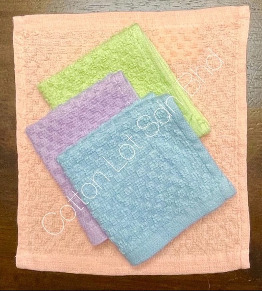 Cotton Face Towel 1138 (8"x8" / 20cm x 20cm)