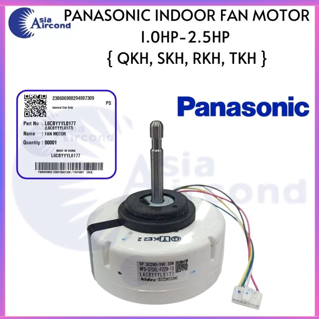 PANASONIC AIRCOND INDOOR FAN MOTOR 1.0HP-2.5HP L6CBYYL0177 DC MOTOR NIDEC NFD-37CVL-F229-13 FOR QKH SKH RKH TKH INVERTER SPARE PART