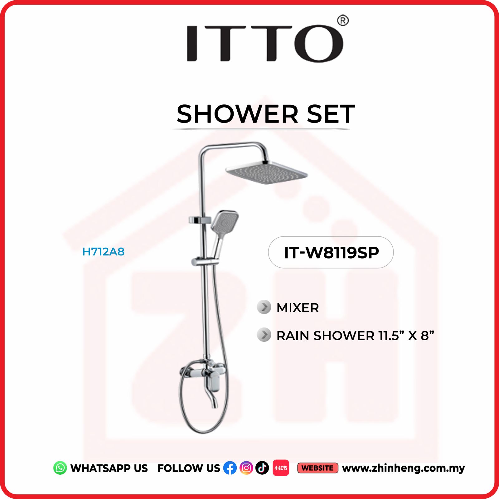 ITTO SHOWER SET  IT-W8119SP