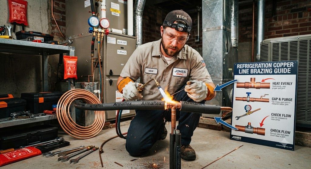 refrigeration copper line brazing guide