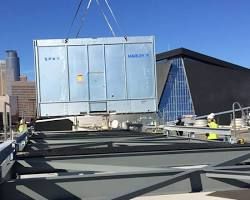 High-rise building commercial chiller setup