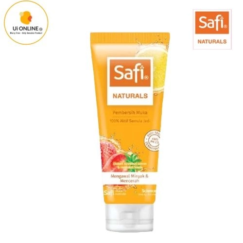 SAFI NATURALS PEMBERSIH WAJAH - STRAWBERI LEMON 50g/100g