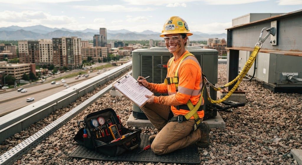 HVAC contractor risk assessment height work
