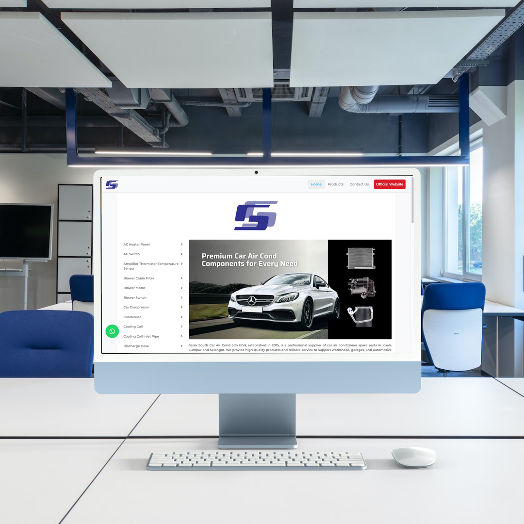 Car air conditioning spare parts supplier Web Design | SEO | Digital Marketing | Kuala Lumpur