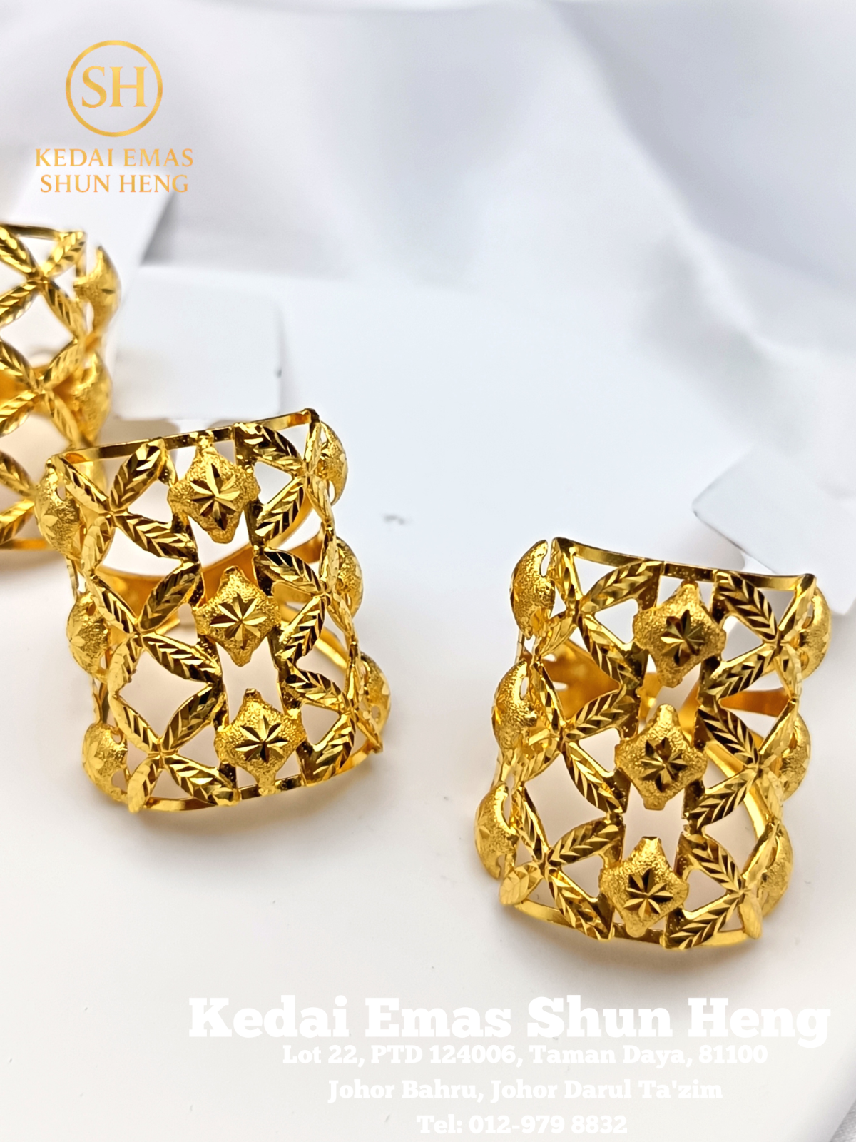 Cincin Bunga Tri-Marissa