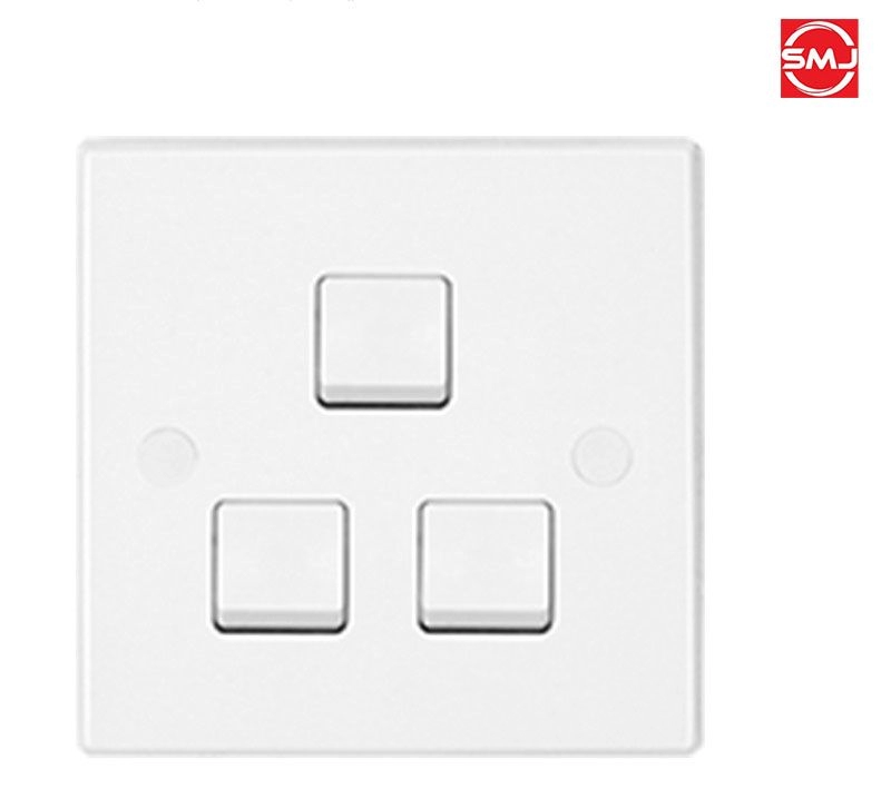 UMS 231-1W 3 Gang 1 Way Flush Switch (SIRIM Approved)