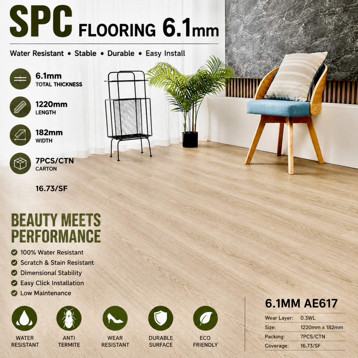 SPC FLOORING 6.1MM COLLECTION