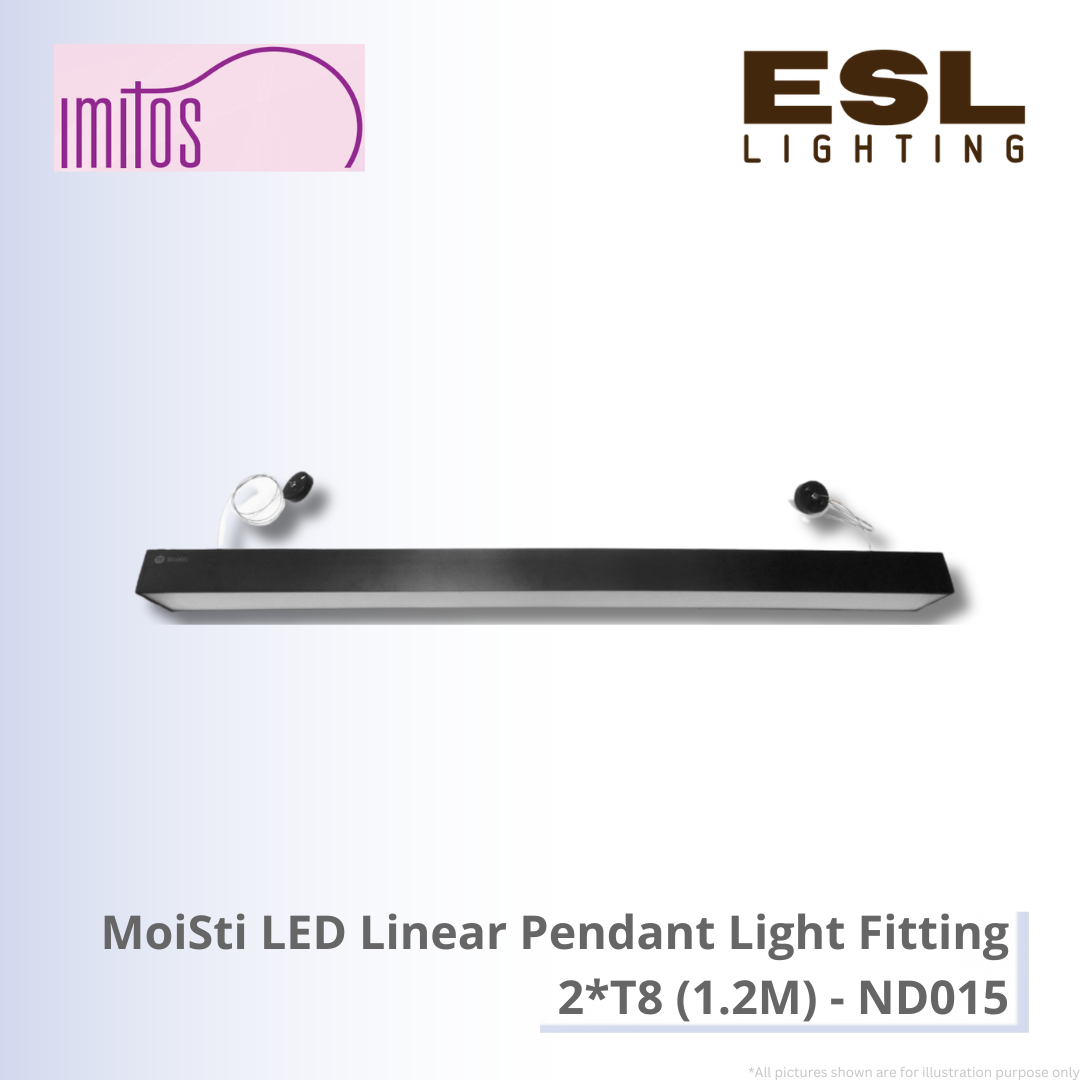 IMITOS MoiSti LED Linear Pendant Light Fitting 2*T8 (1.2M) - ND015