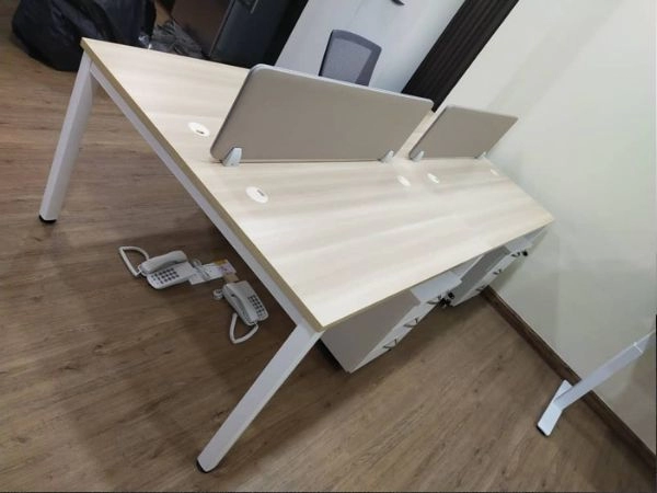 Office Furniture Bukit Jalil Office Workstation Table Cluster Of 4 Seater | Office Cubicle | Office Partition | Meja Pejabat