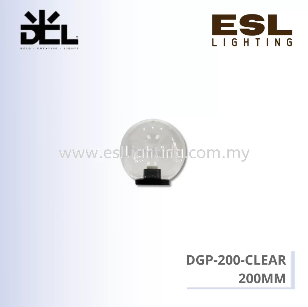 DCL OUTDOOR LIGHT DGP-200-CLEAR (200MM)