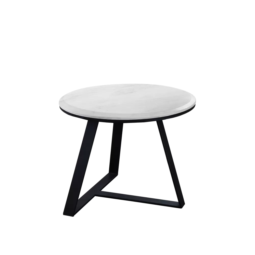 Ceni Marble Side Table (White)