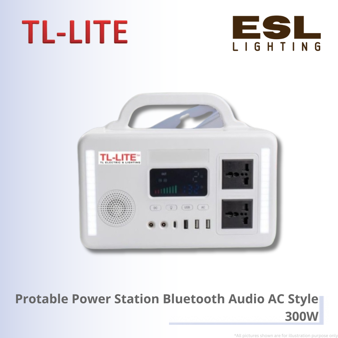 TL-LITE Protable Power Station Bluetooth Audio AC Style - 300W
