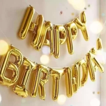 16inch Happy Birthday Foil Balloon Set *Gold (FB-H16HB-G)