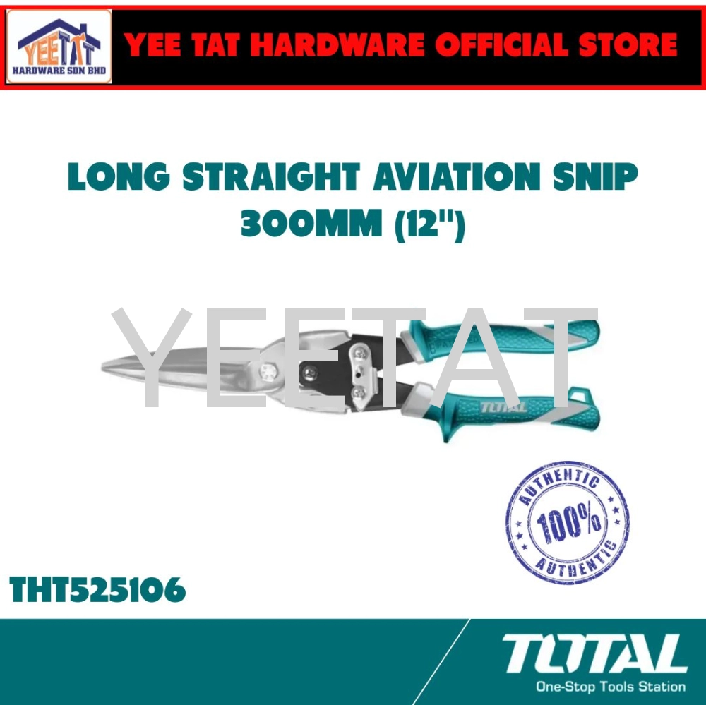 [ TOTAL ] THT525106 LONG STRAIGHT AVIATION SNIP 300MM (12")