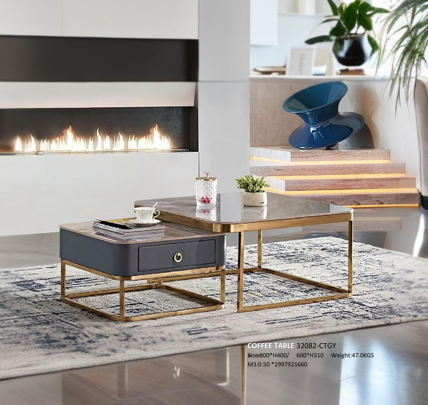 COFFEE TABLE (32082-CTGY)