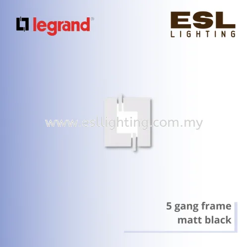 Legrand Galion™  5 gang frame matt black