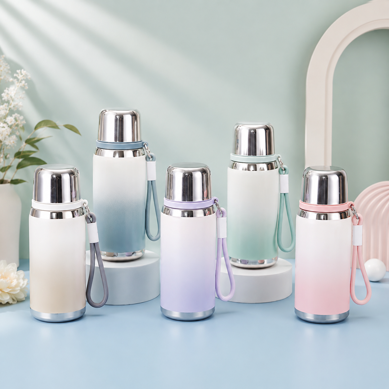 316 Stainless Steel Premium Quality Vacuum Flask with Wrist Strap 8010