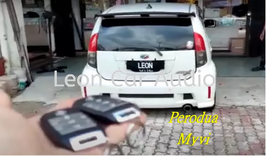 perodua old myvi PKE fully Keyless intelligent smart alarm system with Push start button and engine auto start