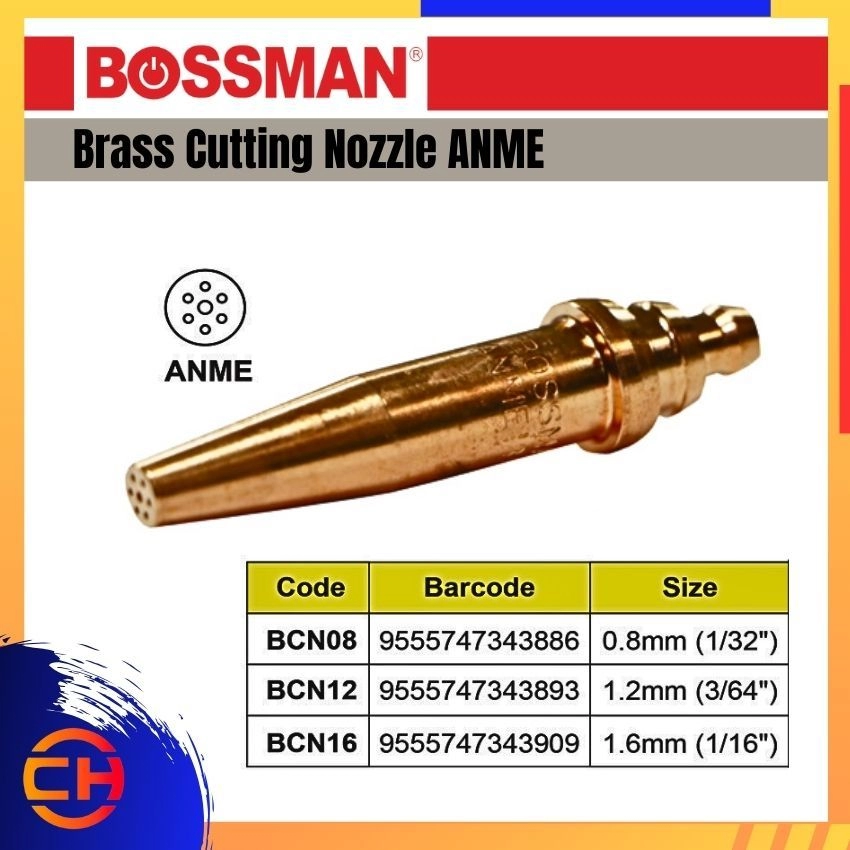 BOSSMAN WELDING ACCESSORIES Brass Cutting Nozzle ANME